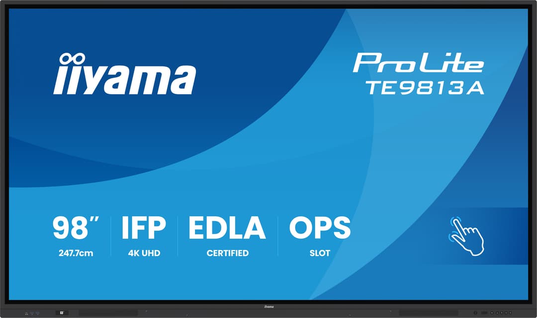 iiyama TE9813A-B2AG Signage Display Kiosk design 2.48 m (97.5") Wi-Fi 500 cd/m² 4K Ultra HD Black Touchscreen Built-in processor Android 24/7 - Image 4
