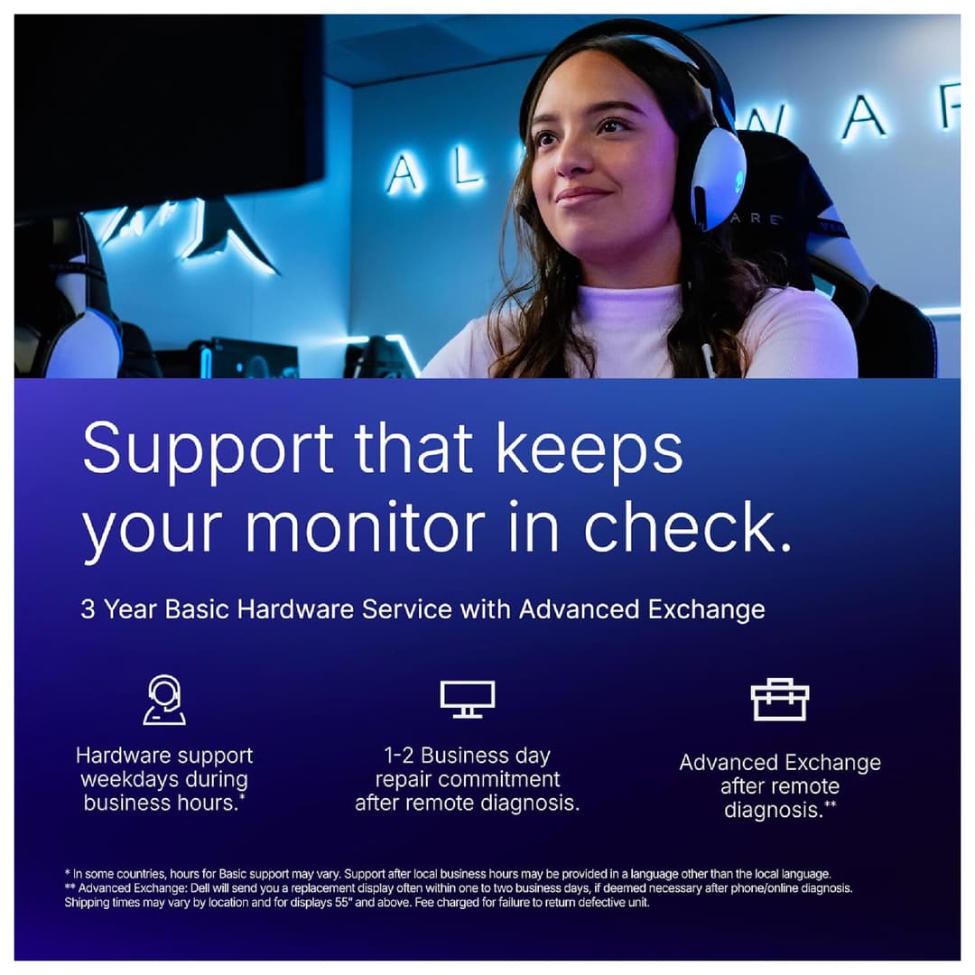 Dell Alienware AW3425DW 34" QD-OLED UWQHD 240Hz Freesync G-Sync Compatible Curved Gaming Monitor - Image 2