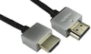 Pro Signal High Speed 4K UHD HDMI-Kabel mit Ethernet, Stecker auf Stecker, superdünn, vergoldete Blinkstecker, 1 m Schwarz thumbnail 2
