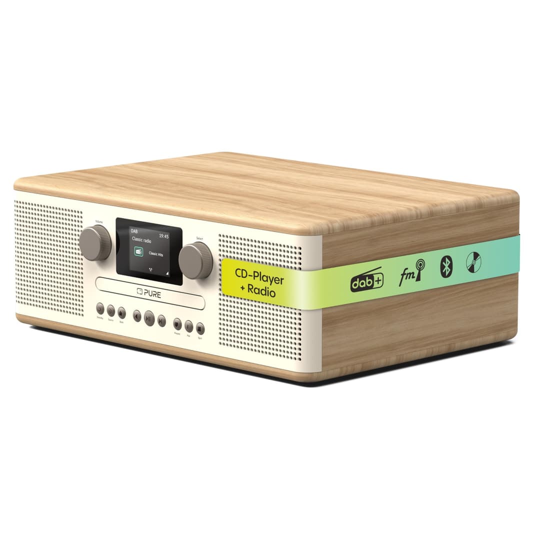 Pure Classic C-D6 Music System - Cotton White - Image 1