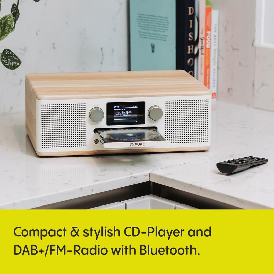 Pure Classic C-D6 Music System - Cotton White - Image 2