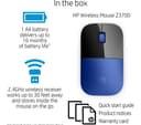 HP Z3700 Wireless Optical Mouse - Blue & Black thumbnail 7