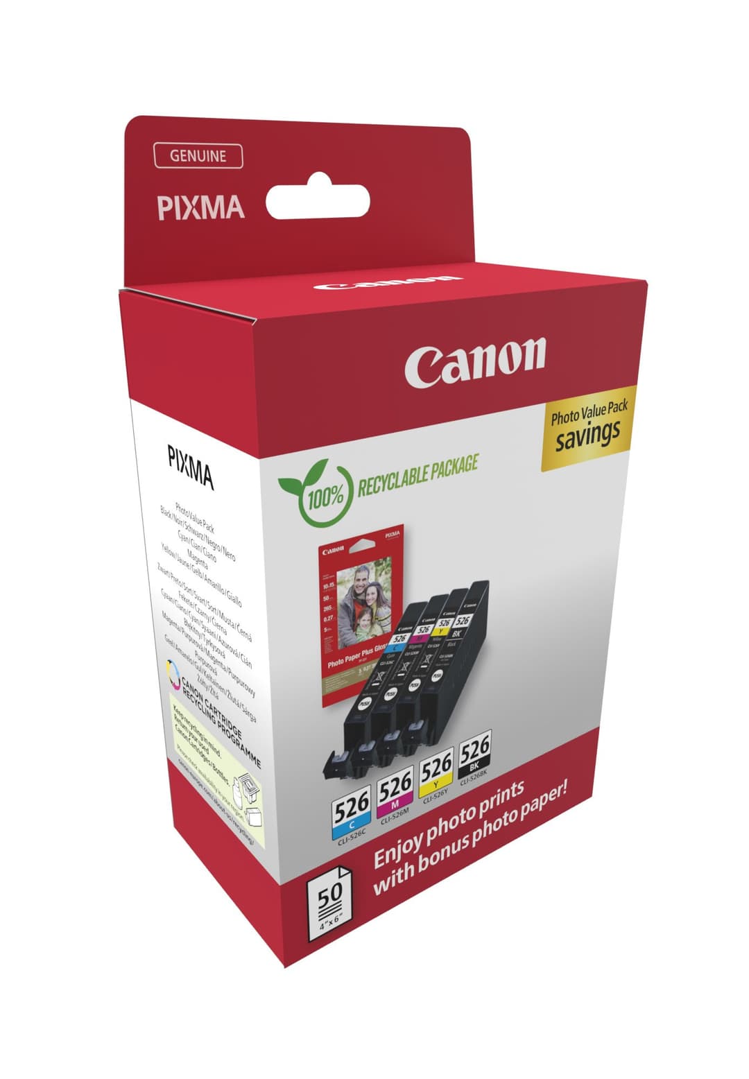 Canon 4540B019 ink cartridge 4 pc(s) Original Black, Cyan, Magenta, Yellow - Image 2