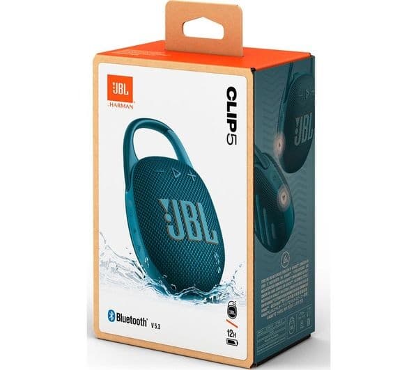 JBL Clip 5 Portable Wireless Speaker - Blue - Image 2