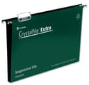 Rexel Crystalfile Extra Foolscap Suspension File 50mm Green (25) thumbnail 1