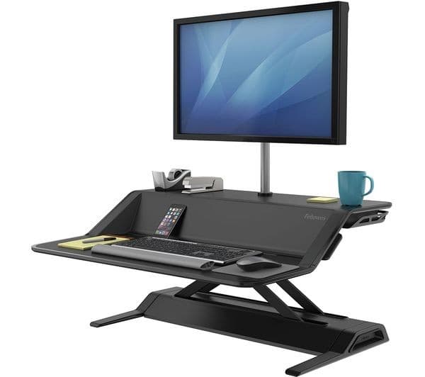 FELLOWES Lotus Sit-Stand Workstation - Black - Image 1