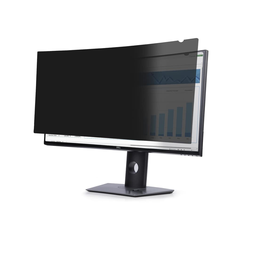 StarTech.com Privacy Screen For Dell P3424WE Curved Ultrawide 21:9 Monitor, Double-Sided Filter Matte/Glossy, Computer Monitor Screen Protector, TAA-Compliant - Image 1