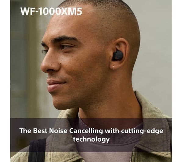 Sony WF-1000XM5 Wireless Noise Cancelling Earbuds - Black - Image 5