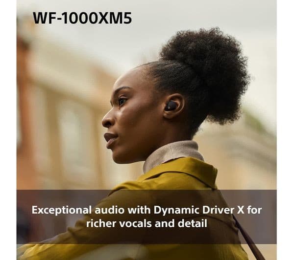 Sony WF-1000XM5 Wireless Noise Cancelling Earbuds - Black - Image 6