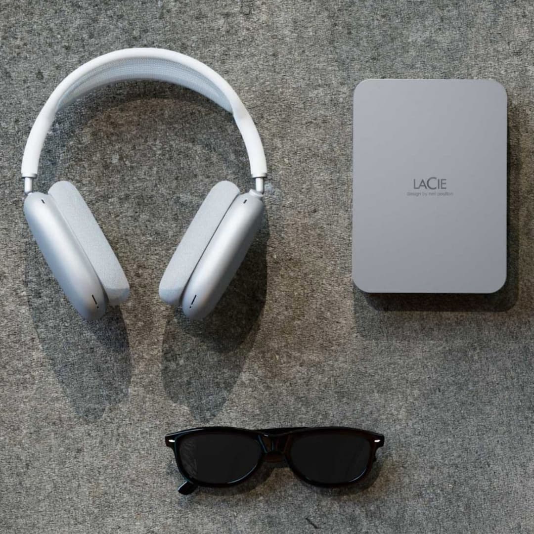 LaCie 1TB USB-C Mobile Hard Drive - Silver - Image 5