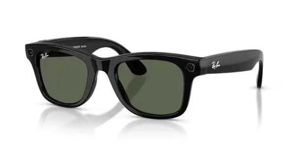 Ray-Ban Meta Wayfarer Gen 2 Smart Glasses Shiny Black Transitions Graphite Green - 50-22