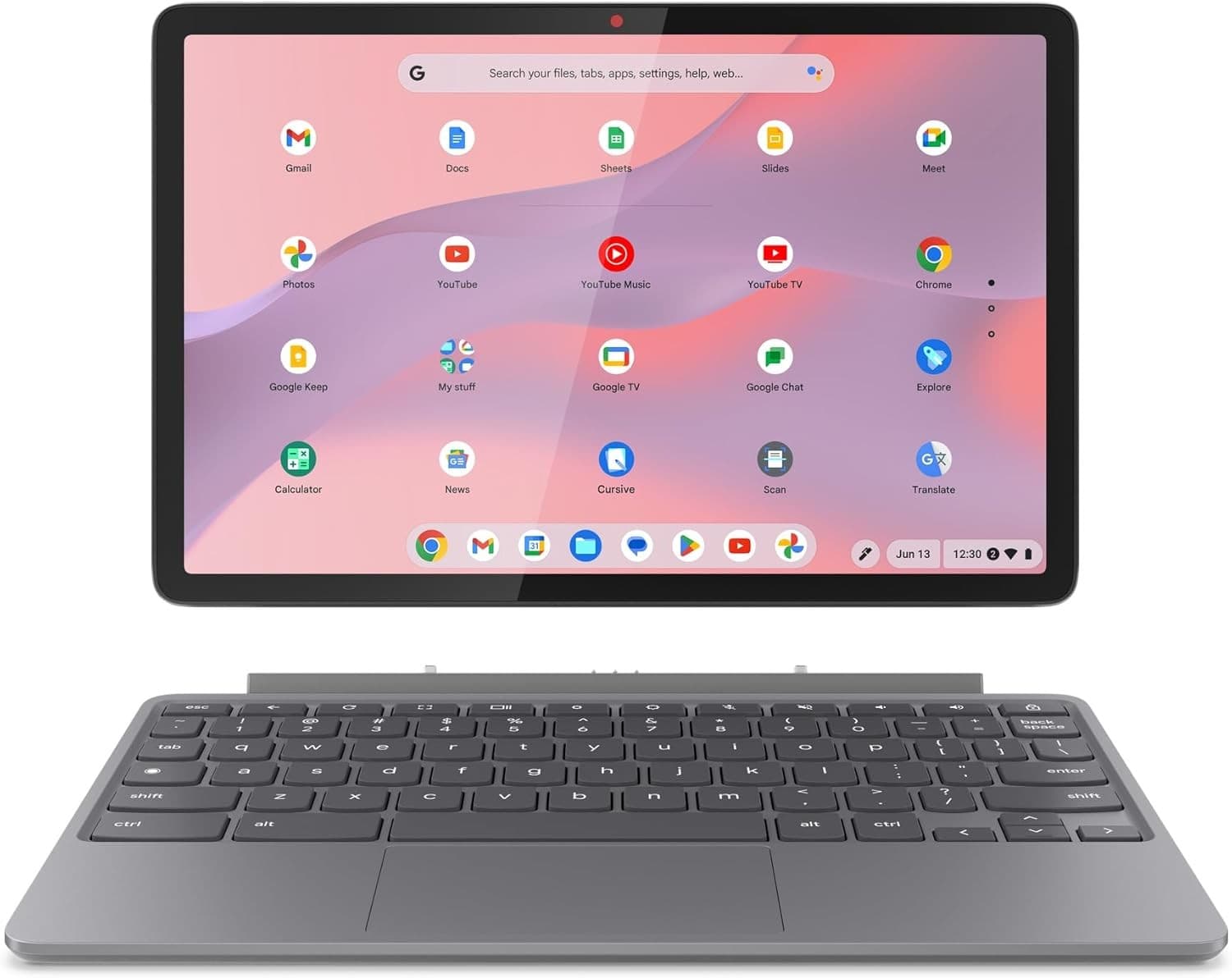 Lenovo IdeaPad Chromebook Duet 11-inch MediaTek Kompanio 838 128GB Luna Grey - 4GB RAM