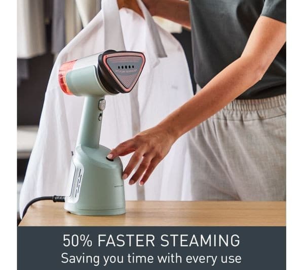 TEFAL AeroSteam DT9814 Clothes Steamer - Sage Green - Image 5