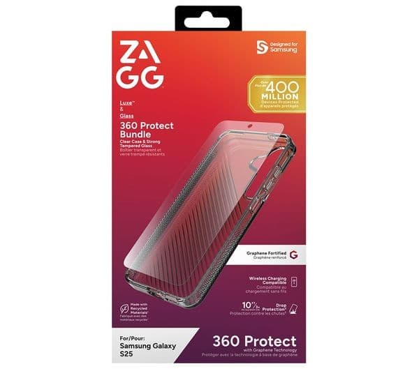 ZAGG Galaxy S25 Luxe Case Screen Protector Bundle