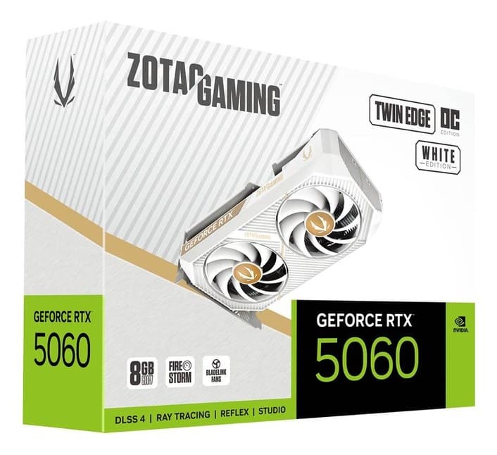 Zotac GAMING GeForce RTX 5060 Twin Edge OC White Edition NVIDIA 8 GB GDDR7 - Image 7