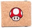 NINTENDO Super Mario Mushroom Cork Bifold Wallet - Brown thumbnail 1