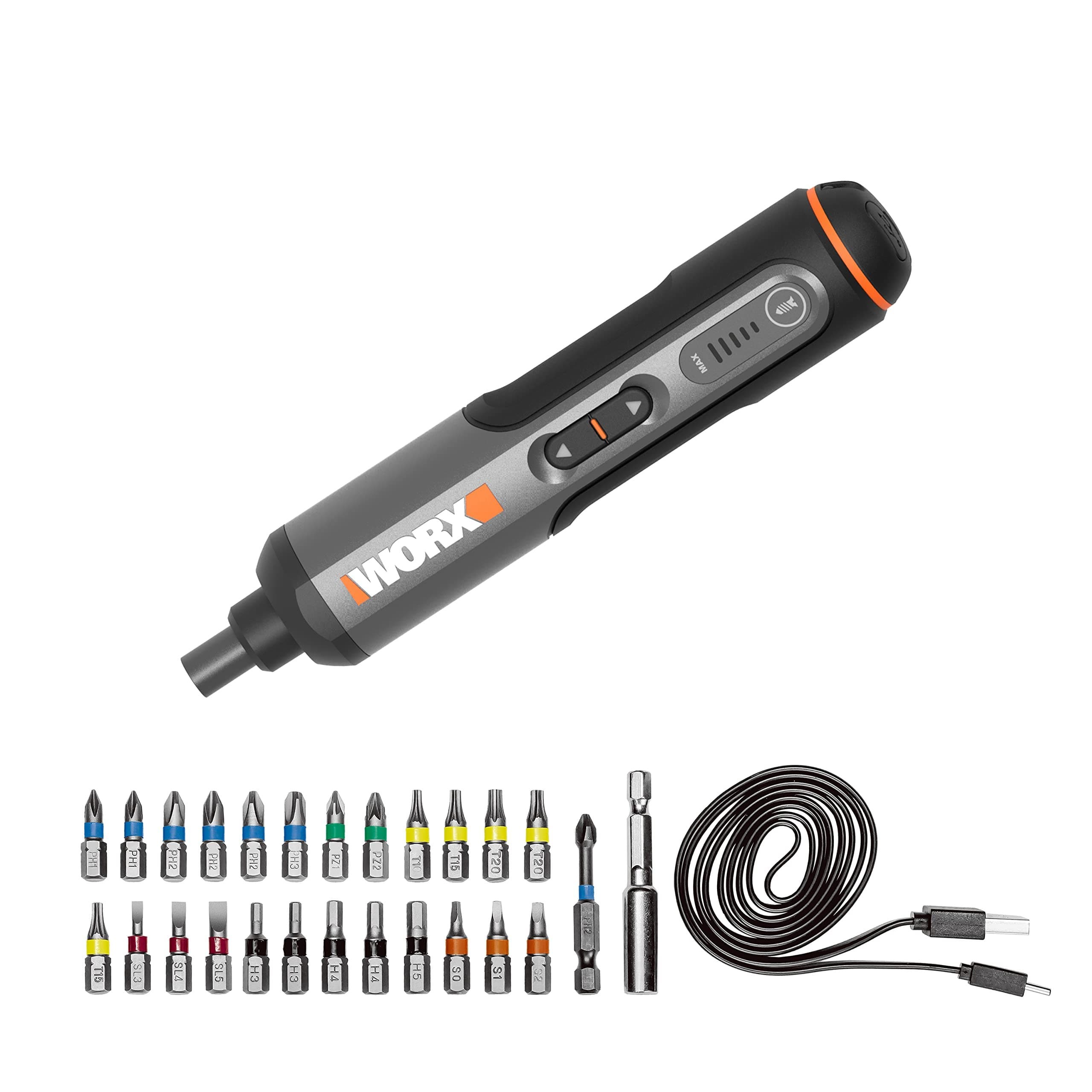 WORX WX240 Cordless Mini Screwdriver - Black