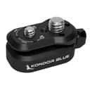 KONDOR BLUE Black Mini Lock Quick Release Plate - Female ARRI, Male 20 ARRI, NATO Rail, 20/16 Threads thumbnail 1