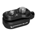 KONDOR BLUE Black Mini Lock Quick Release Plate - Female ARRI, Male 20 ARRI, NATO Rail, 20/16 Threads thumbnail 2