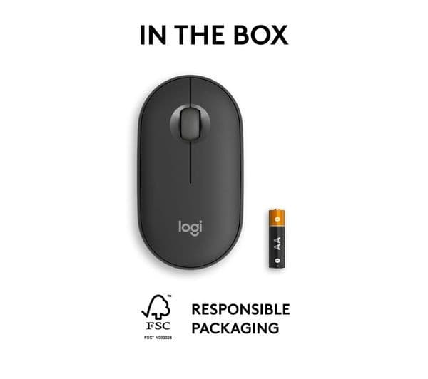 Logitech Pebble 2 M350S Wireless Optical Mouse Graphite - Image 9