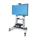 StarTech.com Rolling TV Cart/Stand On Wheels For 60-100inch Flat Screens Up To 220lb (100kg), Height Adjustment via Hand Crank, Mobile/Portable Trolley Mount thumbnail 3