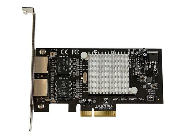 StarTech.com Dual Port PCI Express (PCIe x4) Gigabit Ethernet Server Adapter - 2 Port Network Card - Intel i350 NIC - GbE Network Card (ST2000SPEXI) - network adapter - PCIe 2.1 x4 - Gigabit Ethernet x 2 - Image 1