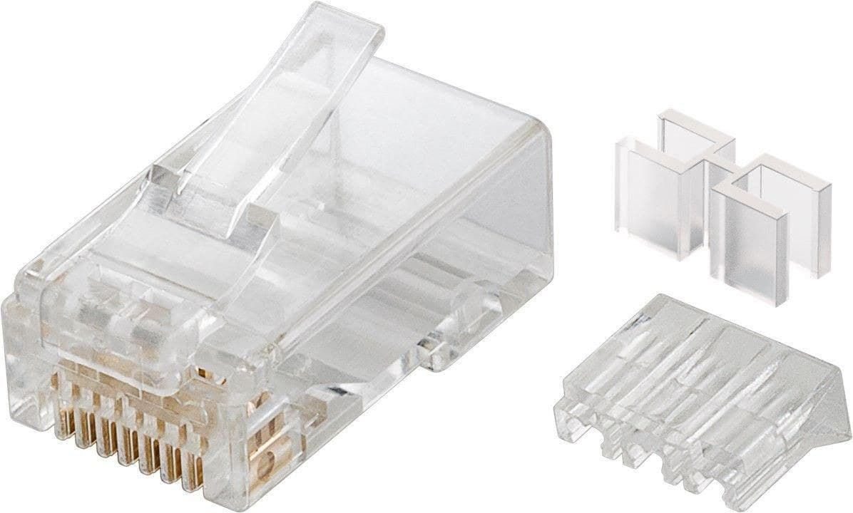 MicroConnect CAT6 RJ45 8P8C Modular Plug with Insertion Aid, 10 Pack - Unshielded