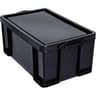 Really Useful 64L Recycled Plastic Storage Box Black 64Black R