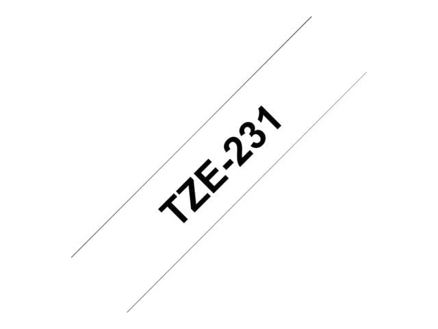 Brother TZe-231 - laminated tape - 1 cassette(s) - Roll (1.2 cm x 8 m) - Image 3