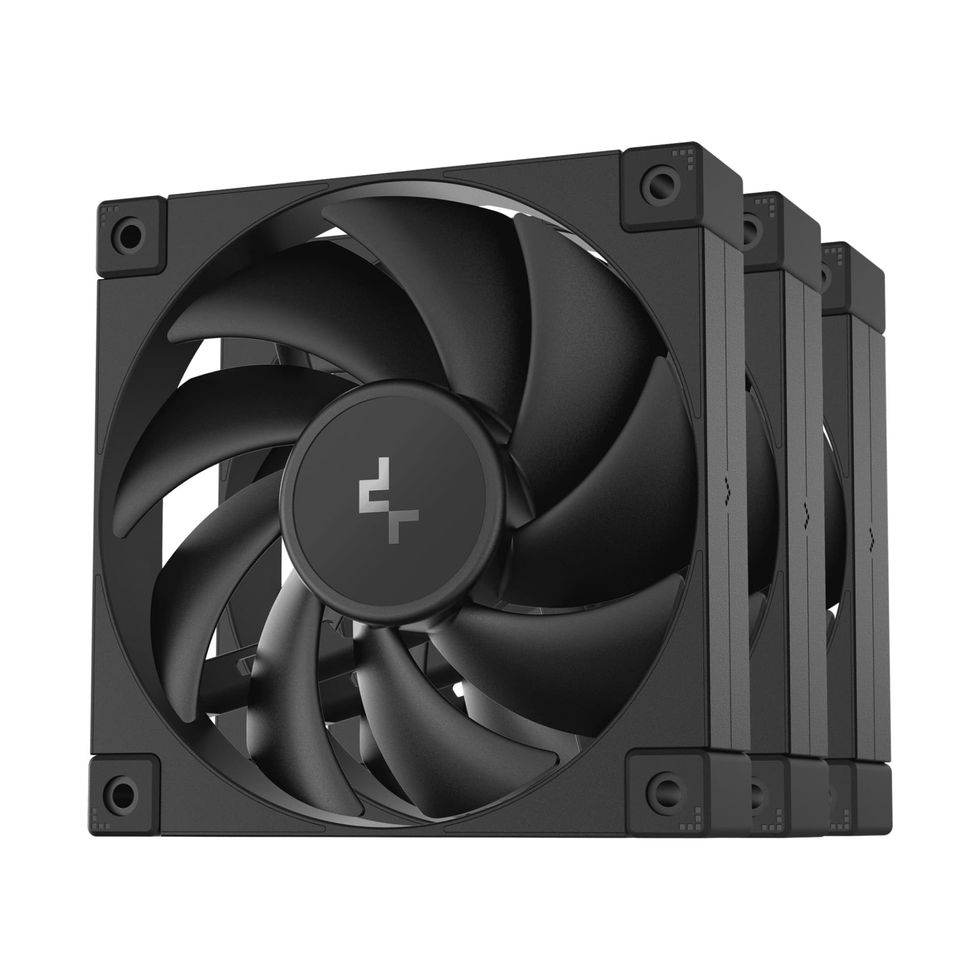 DeepCool FD12 120mm PWM PC Case Fan - Black 3 Pack