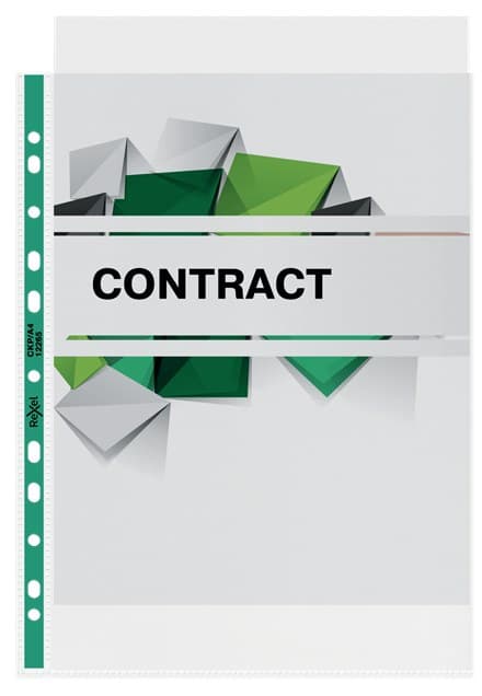 Rexel Copy King A4 Punched Pockets 210 x 297 mm 90 Micron Polypropylene (PP) Glass Clear, Pack of 25 (2115705)