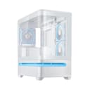 ASUS Prime AP202 ARGB Micro-ATX Curved Tempered Glass PC Case with 3 x 120mm ARGB Fans - White thumbnail 1