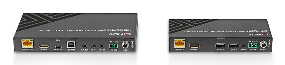 Lindy 70m Cat.6A HDMI 4K60 & Type C HDBaseT 3.0 KVM Extender - Image 4
