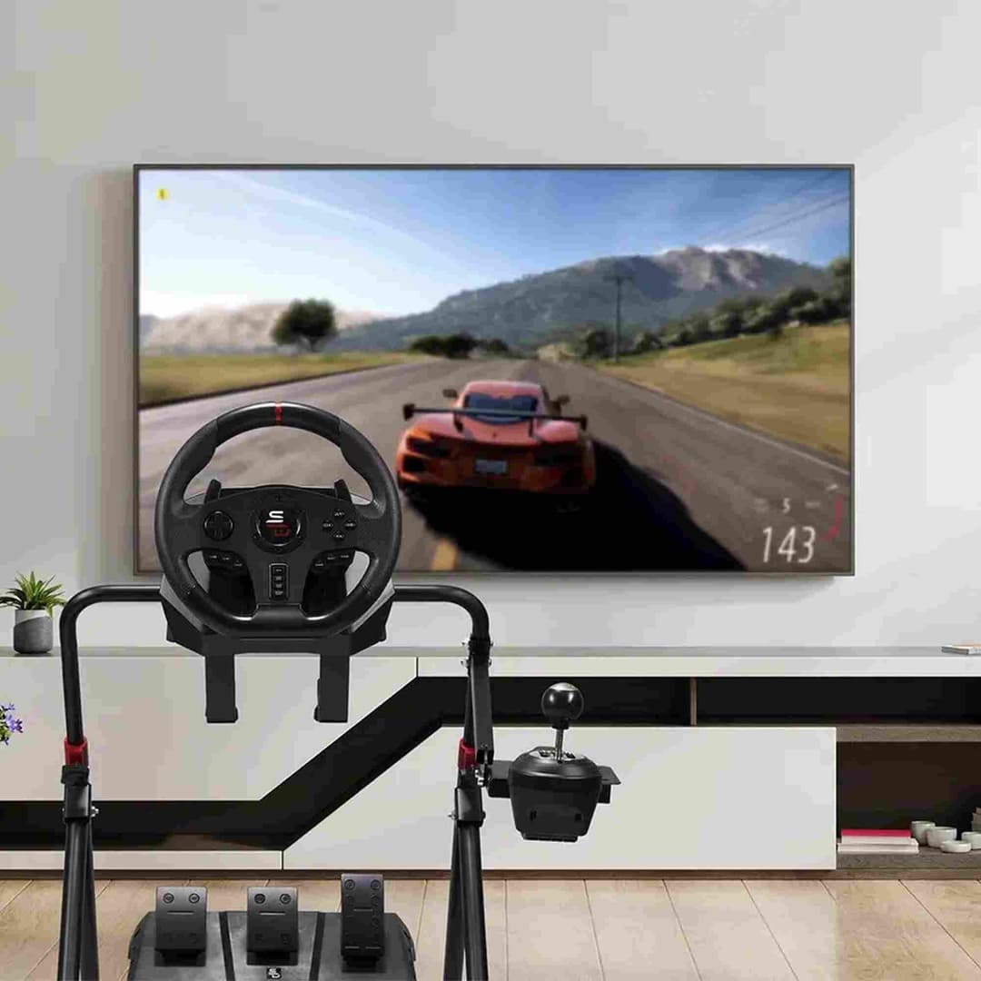 Superdrive SA5615 Racing Stand - Foldable Steering Wheel, Pedal & Gear Lever Stand - Image 5