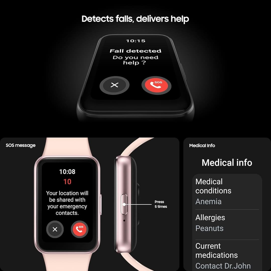 Samsung Galaxy Fit3 Fitness Tracker - Pink Gold - Image 8