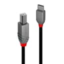 Lindy 2m USB 2.0 Type C to B Cable, Anthra Line thumbnail 1
