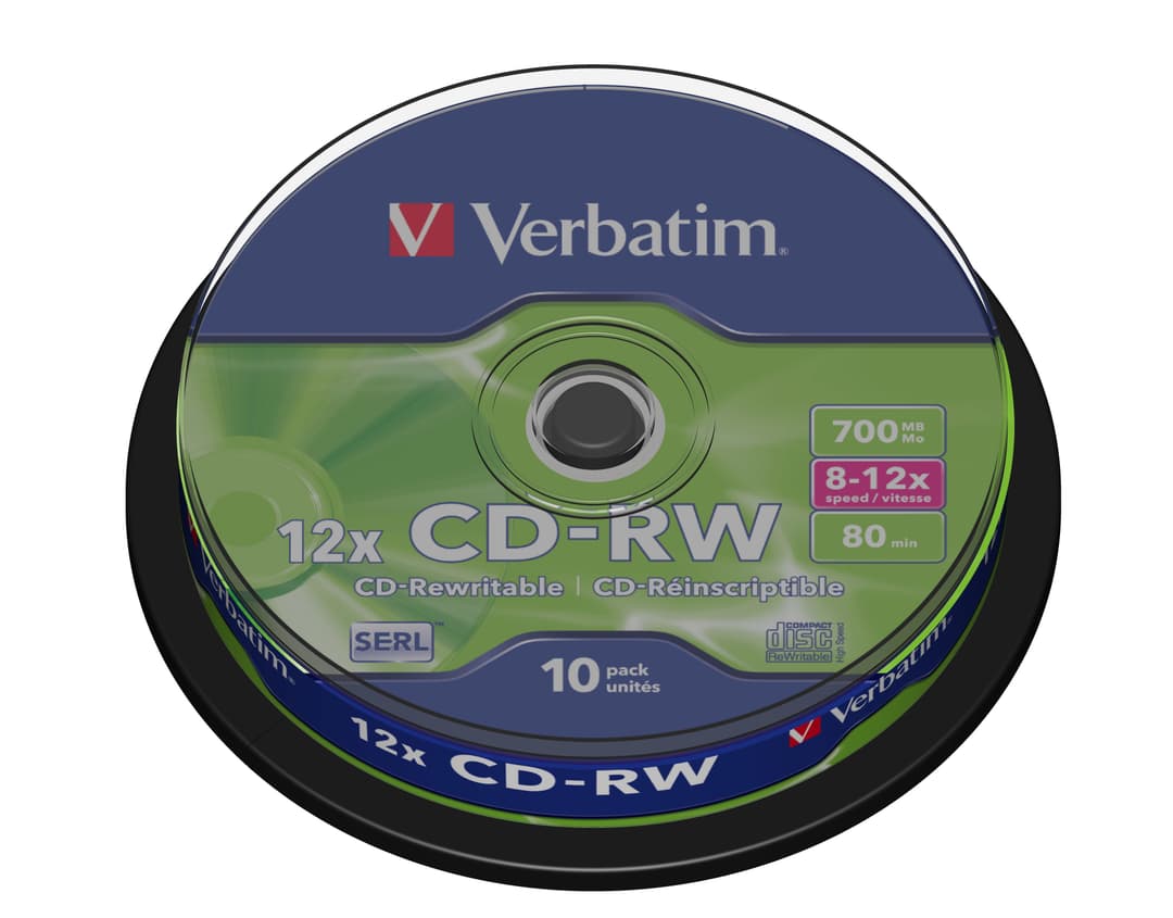 Verbatim CD-RW 12x 700 MB 10 pc(s) - Image 1