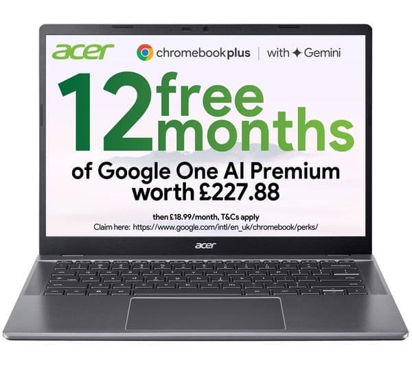 Acer 514 Chromebook Plus Intel Core 5 512GB Grey