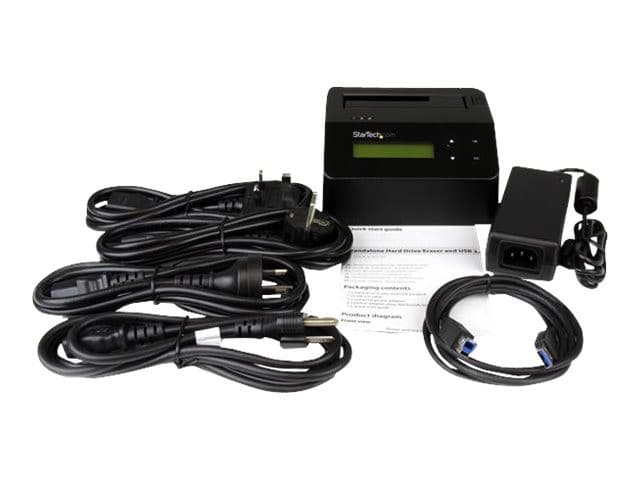 StarTech SDOCK1EU3P Hard Drive Eraser Black - Image 6