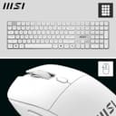 MSI FORGE K210 WIRELESS COMBO, QWERTY, UK Layout - Keyboard + Mouse Bundle, Scissor Switches, Low-Profile, 2.4GHz, 120-hour, rechargeable, USB 2.0, Mouse, 1600 DPI Optical Sensor, Symmetrical thumbnail 5