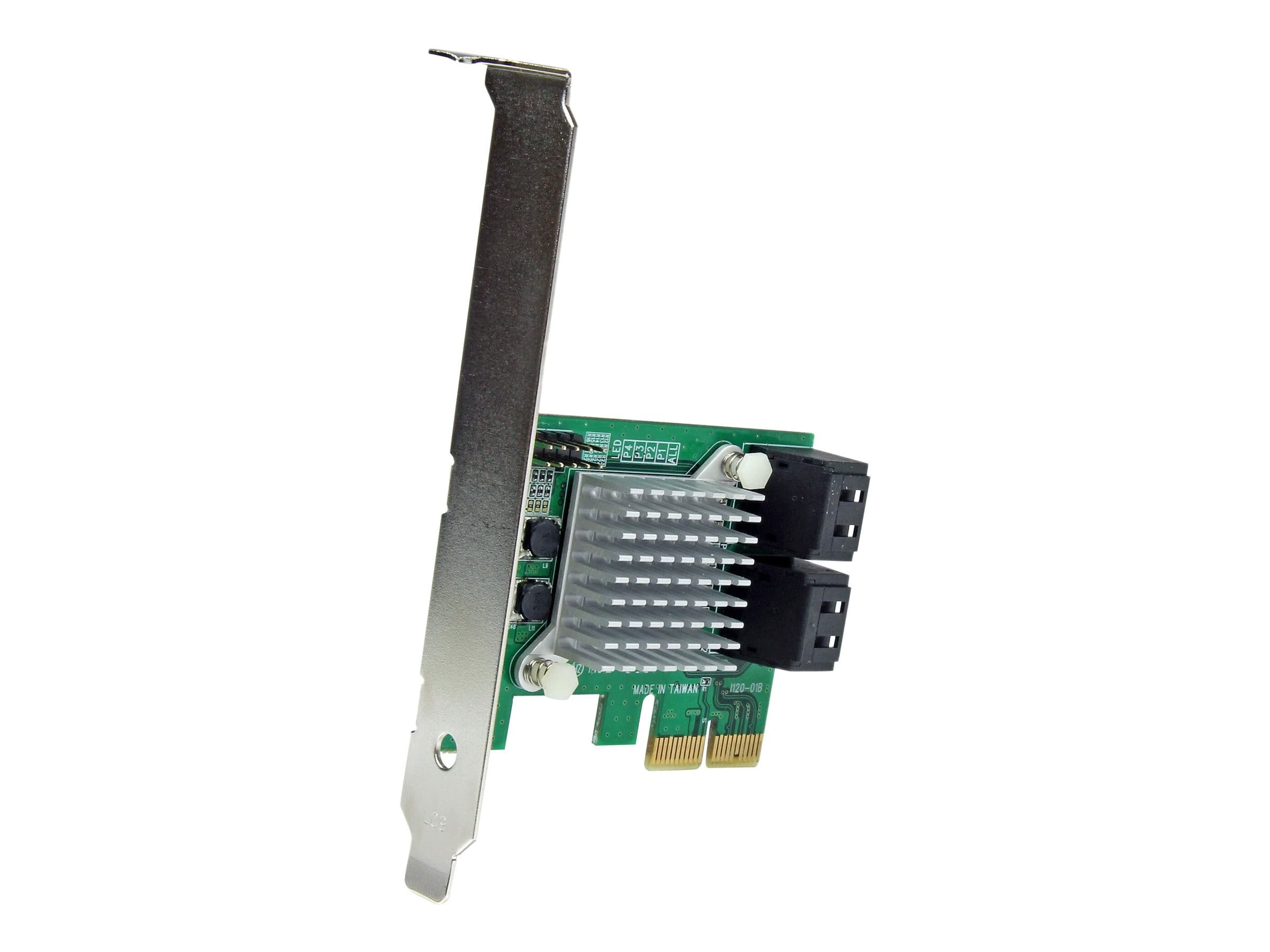 StarTech.com 4 Port PCI Express 2.0 SATA III 6Gbps RAID Controller Card with HyperDuo SSD Tiering - PCIe SATA 3 Controller Adapter (PEXSAT34RH) - storage controller (RAID) - SATA 6Gb/s - PCIe 2.0 x2