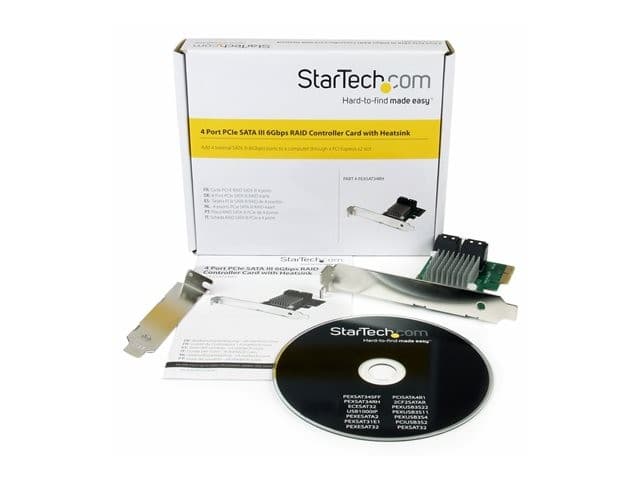 StarTech.com 4 Port PCI Express 2.0 SATA III 6Gbps RAID Controller Card with HyperDuo SSD Tiering - PCIe SATA 3 Controller Adapter (PEXSAT34RH) - storage controller (RAID) - SATA 6Gb/s - PCIe 2.0 x2 - Image 6