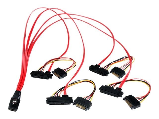 StarTech SAS Internal Cable SFF8087 to SFF8482 Red