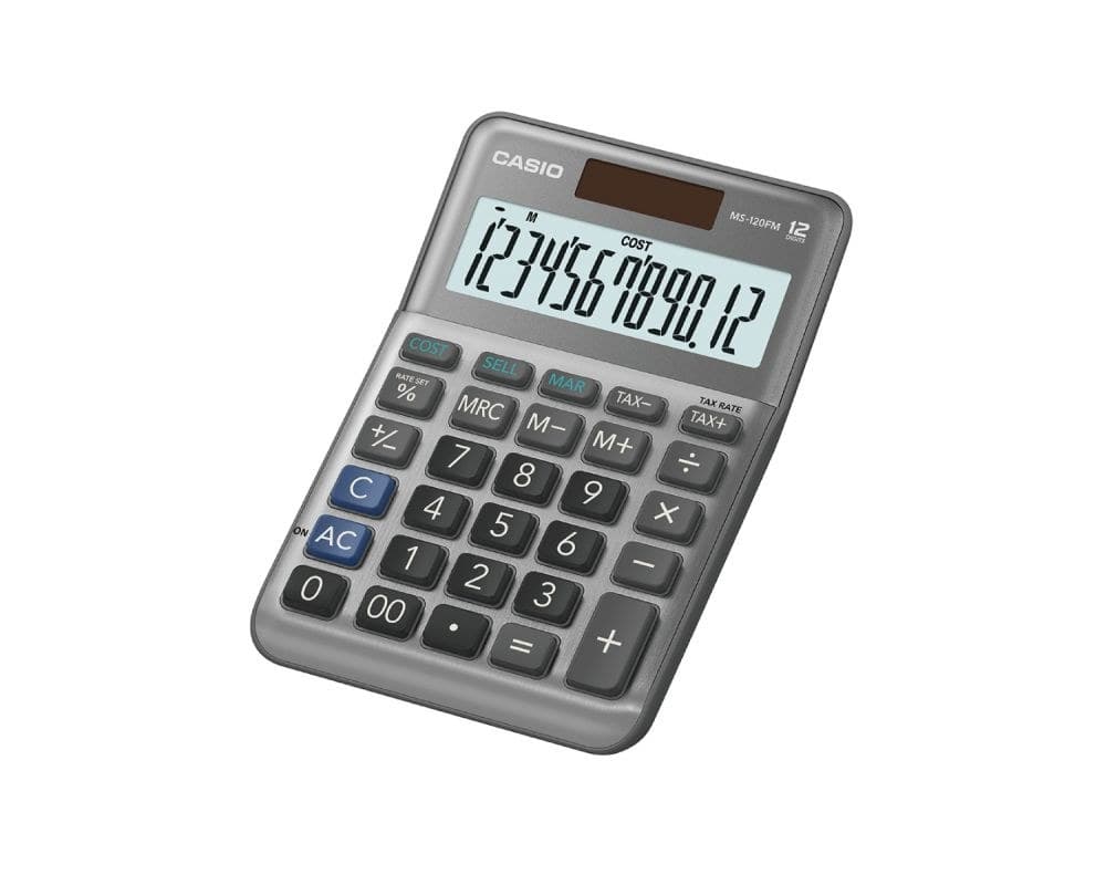 Casio MS-120FM 12 Digit Desk Calculator - Image 1