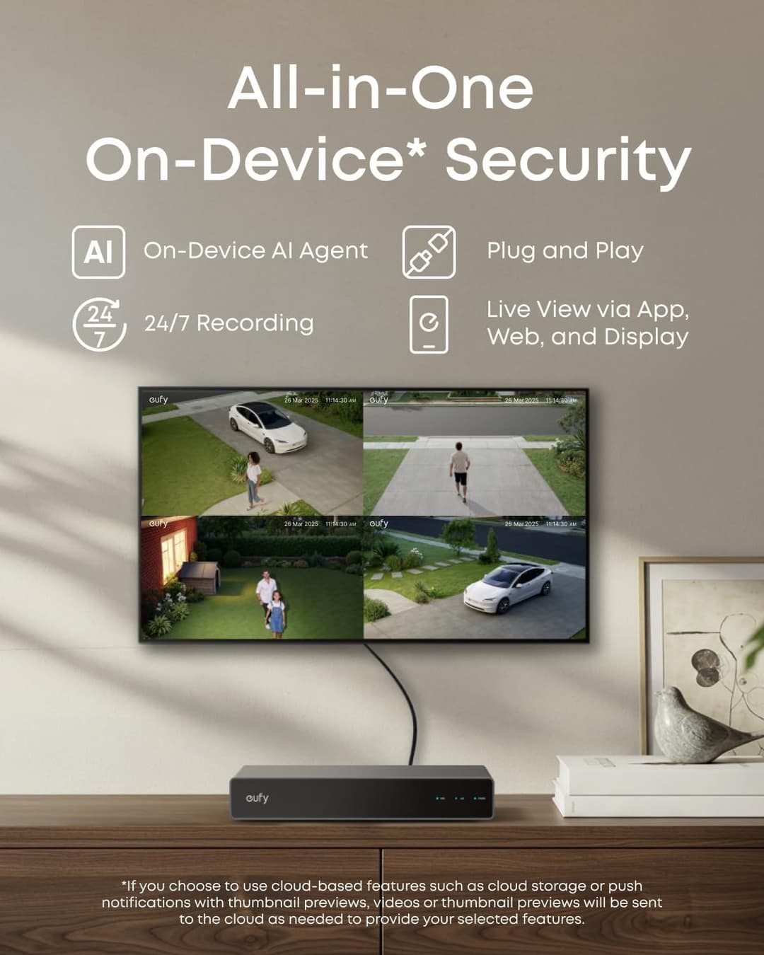 eufy Security S4 Max 4K PoE CCTV Camera System with 4 Cameras 2TB NVR - Image 10