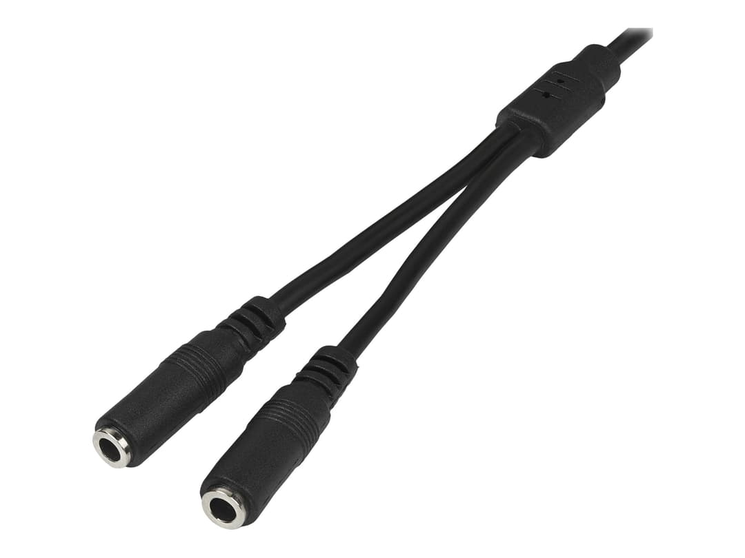 StarTech MUY1MFFS 3.5mm Audio Cable Black - Image 1