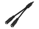 StarTech MUY1MFFS 3.5mm Audio Cable Black thumbnail 1