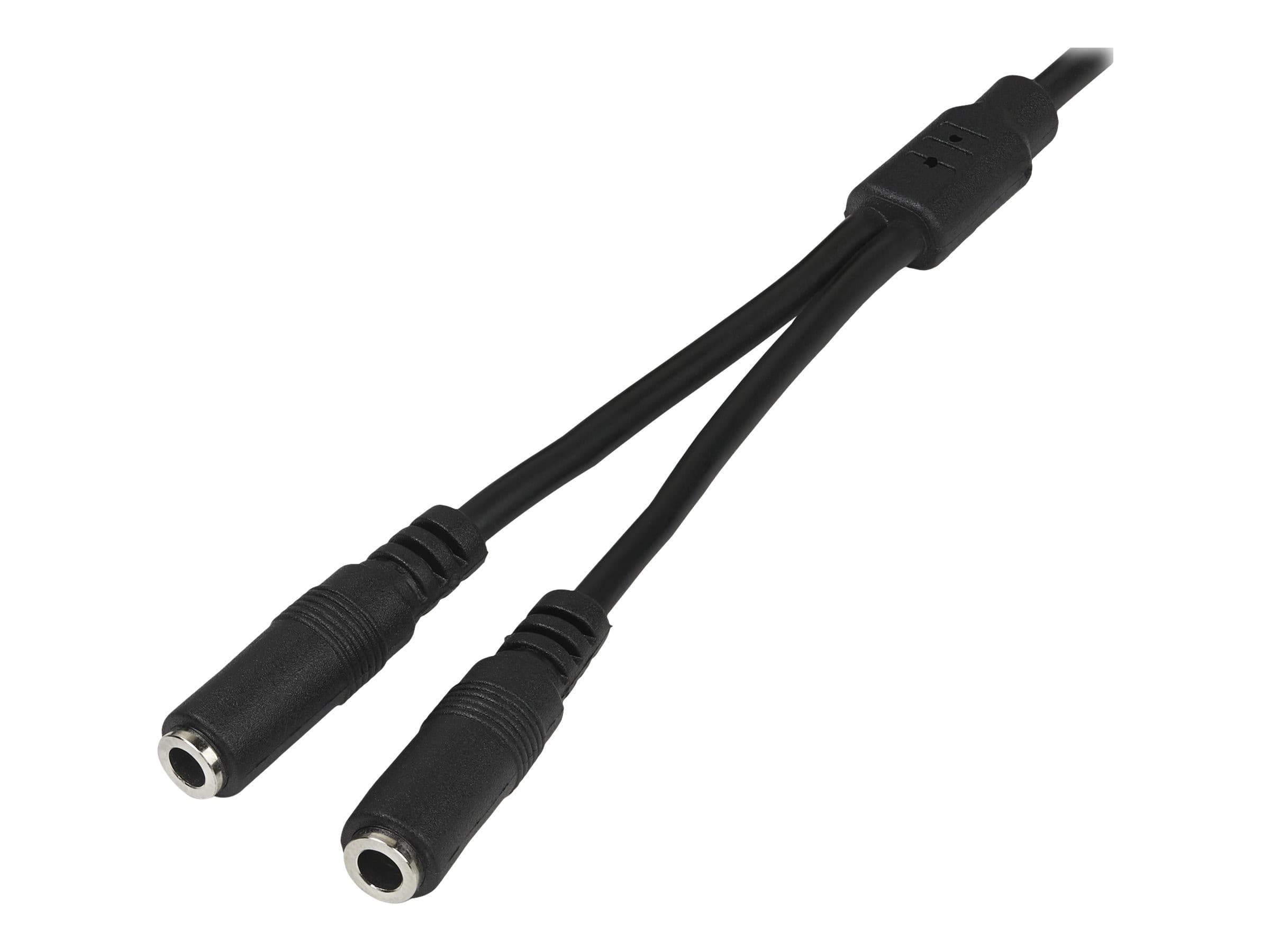 StarTech MUY1MFFS 3.5mm Audio Cable Black