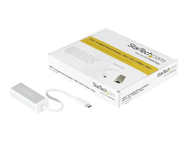 StarTech USB-C Gigabit Ethernet Adapter Silver
