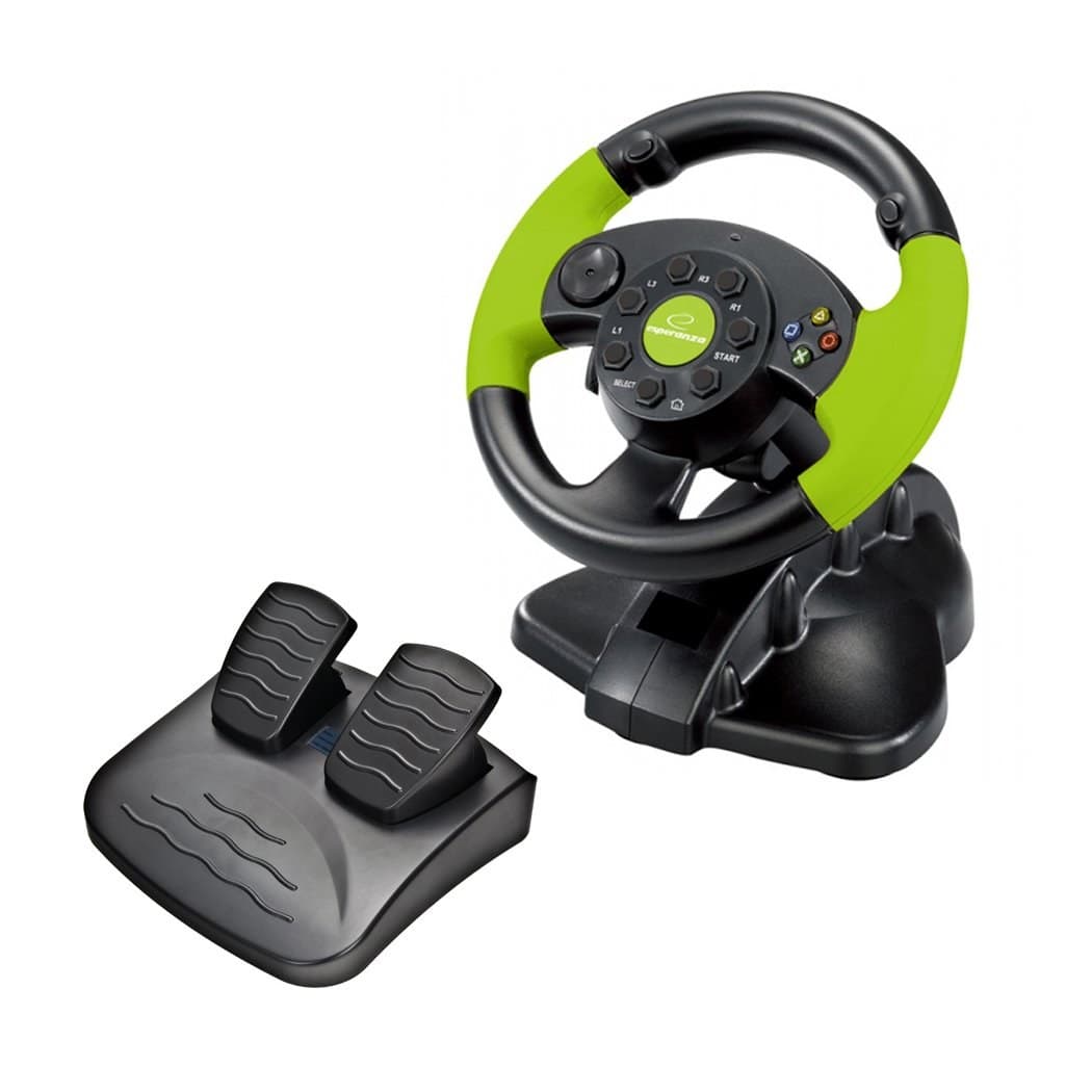 Esperanza High Octane XBOX Edition Gaming Steering Wheel - Black - Image 1
